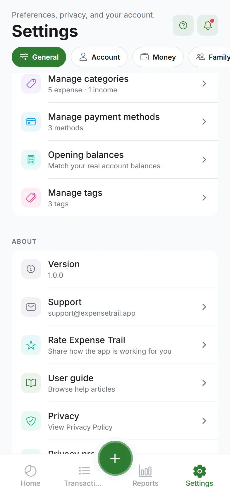 Manage payment methods
